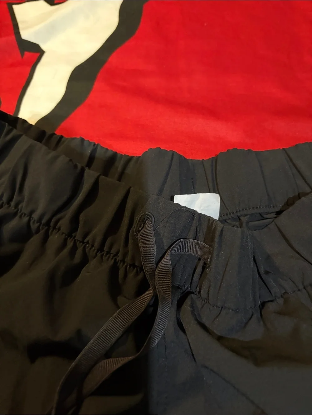 Women’s large Black Pull-On jeans shorts and large Avia black shorts